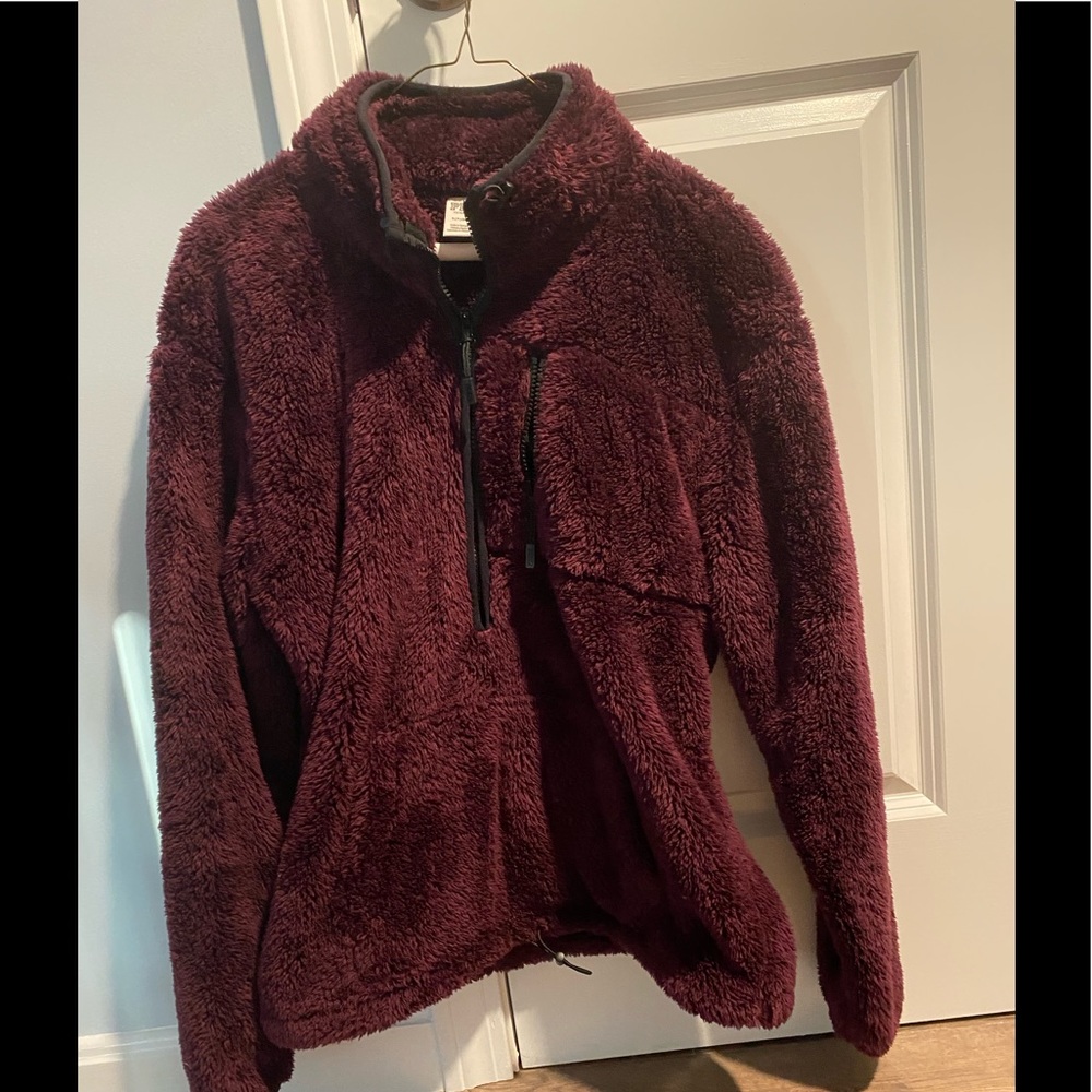 PINK fleece pullover